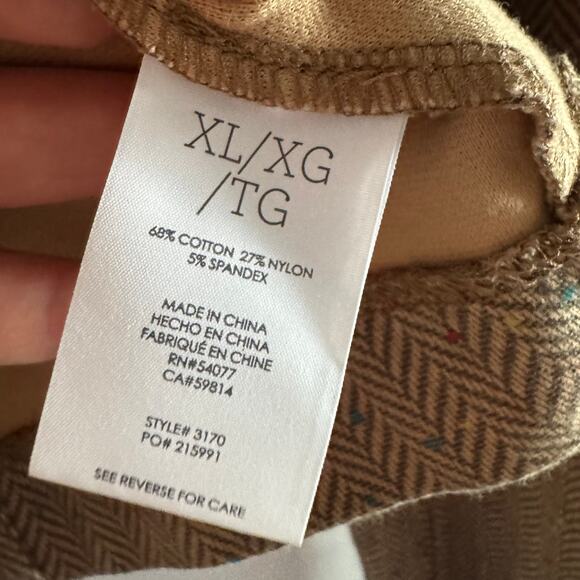 Cabi Penny Blazer Brown Polka Dot Button Up Front Pocket Long Sleeve Sz XL - Picture 4 of 6